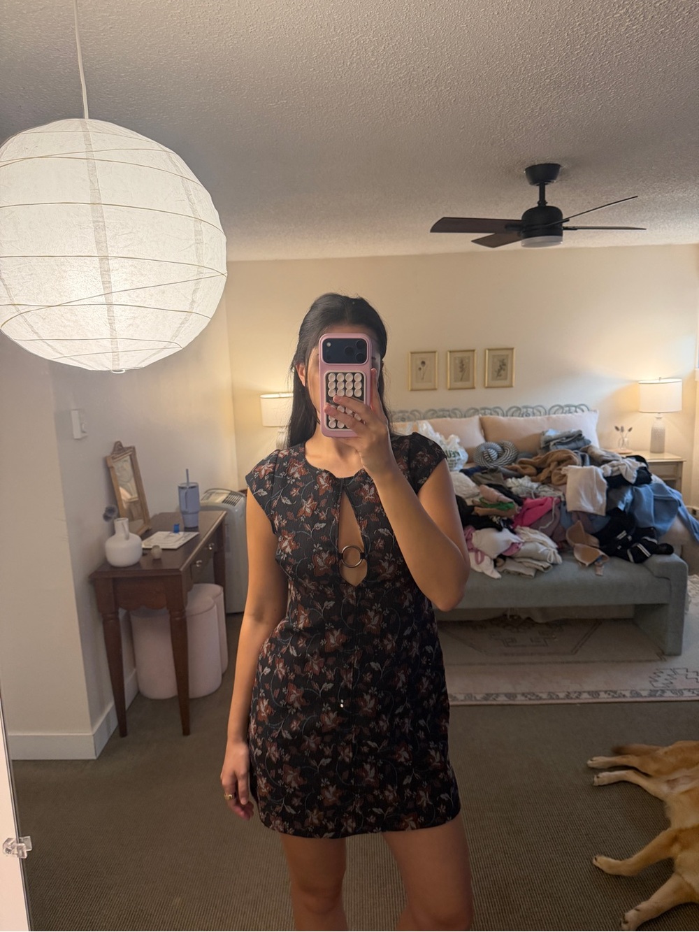 Free People Keyhole Mini Dress